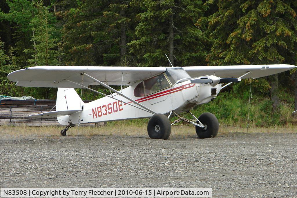 N83508, Piper PA-18-150 Super Cub C/N 18-7709054, Piper PA-18-150, c/n: 18-7709054 by the roadside on K-Beach Road Soldotna AK