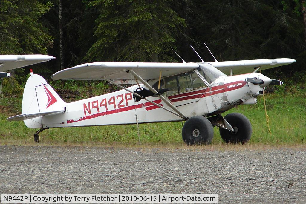 N9442P, 1974 Piper PA-18-150 Super Cub C/N 18-7409129, 1974 Piper PA-18-150, c/n: 18-7409129 noted by the roadside at K-Beach Road , Soldotna AK