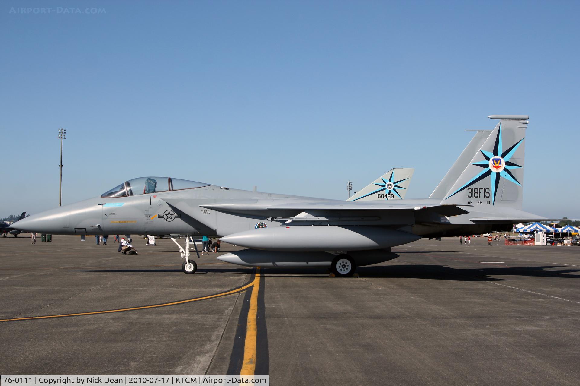 76-0111, 1976 McDonnell Douglas F-15A Eagle C/N 0316/A263, KTCM