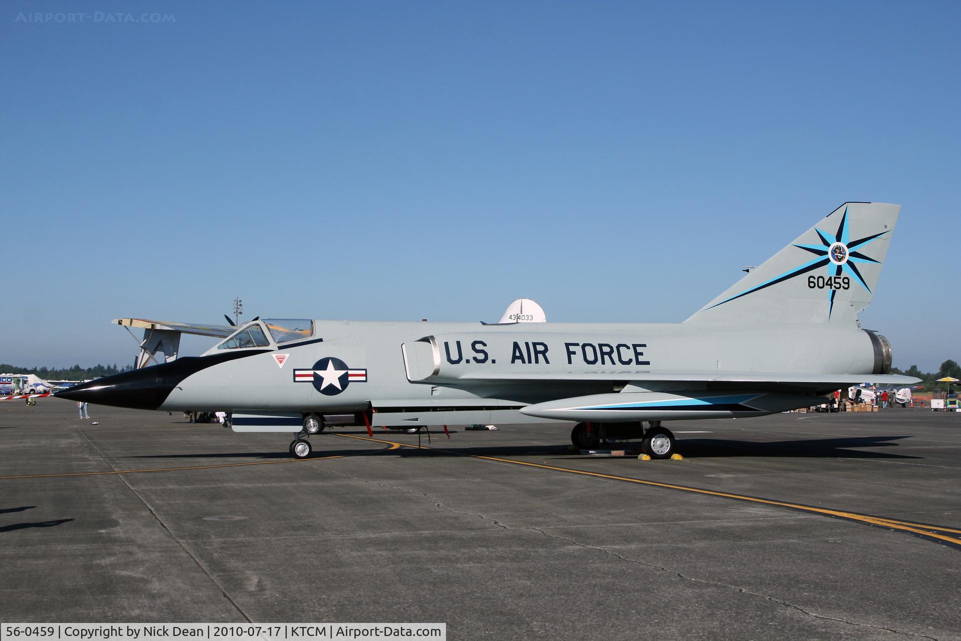 56-0459, 1956 Convair F-106A Delta Dart C/N 8-24-09, KTCM