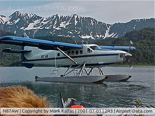 N87AW, 1954 De Havilland Canada DHC-3 Otter C/N 52, Alaska West Air, Dehavilland DHC-3 Turbo Otter, out at Wolverine Creek, AK preparing for a trip back to Island Lake (2R3).
