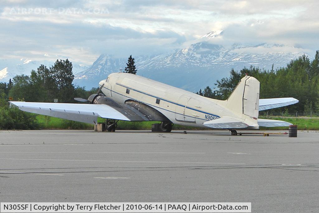 N305SF, 1944 Douglas DC-3C C/N 6208, 1944 Douglas DC3C, c/n: 6208 at Palmer