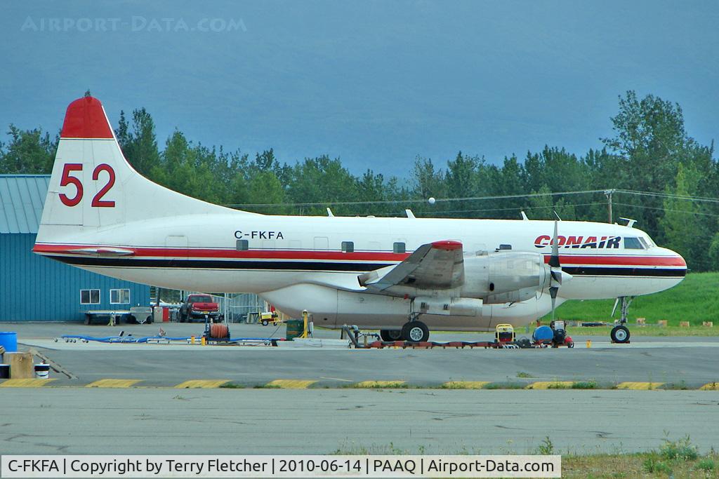C-FKFA, 1953 Convair 580 C/N 100, 1953 Convair 340, c/n: 100 at Palmer AK