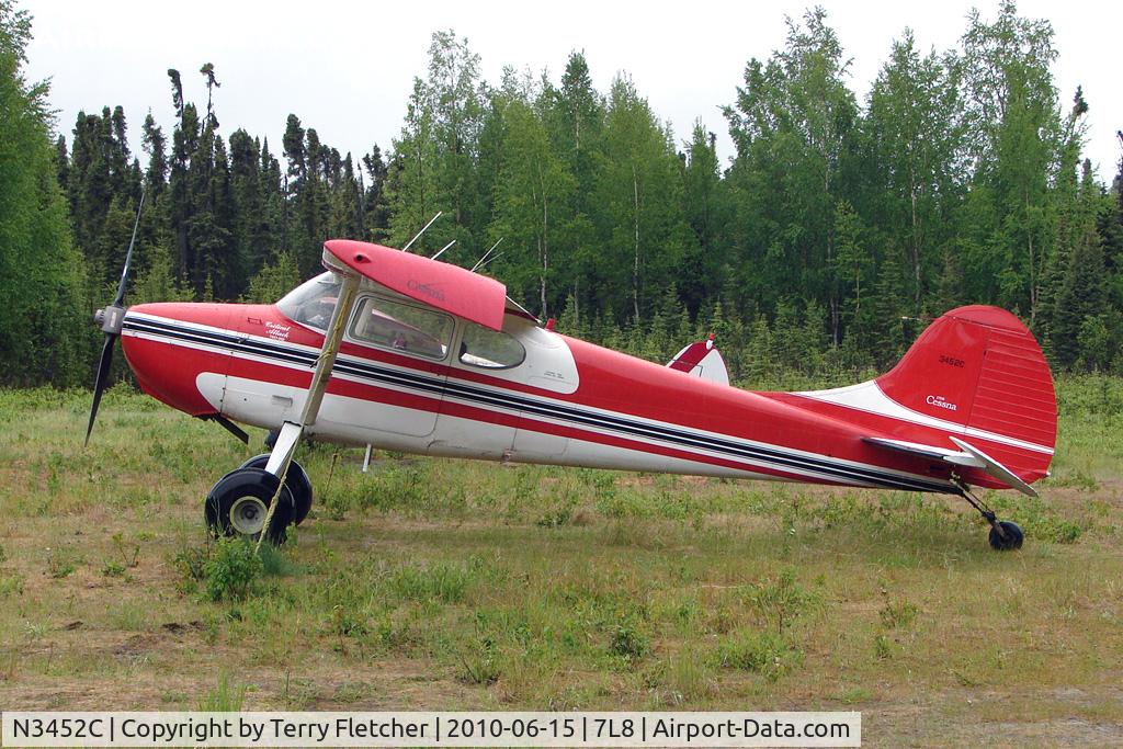 N3452C, 1954 Cessna 170B C/N 26495, 1954 Cessna 170B, c/n: 26495 at Mackey Lake landstrip