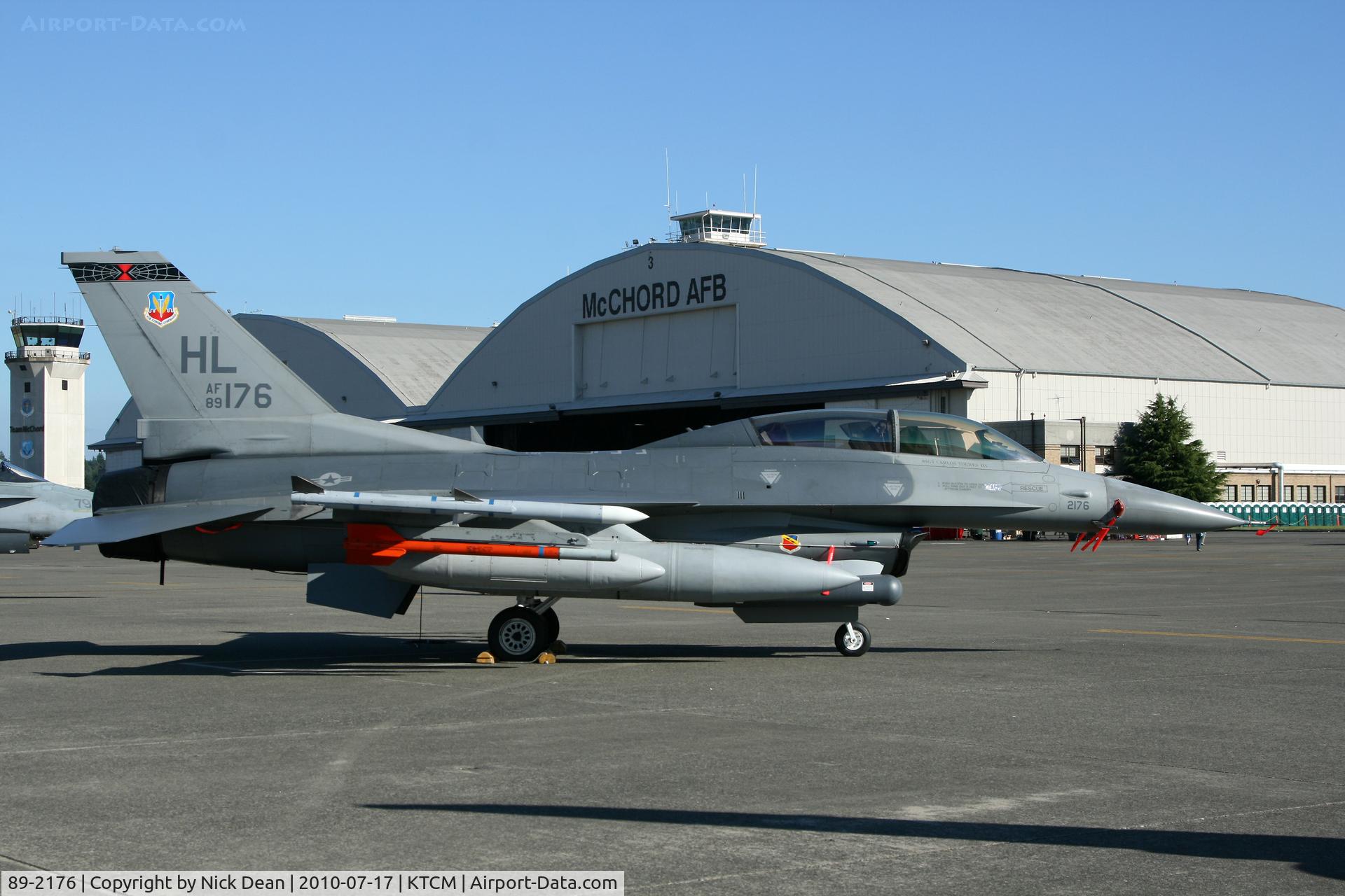 89-2176, 1989 General Dynamics F-16DG Night Falcon C/N 1D-51, KTCM