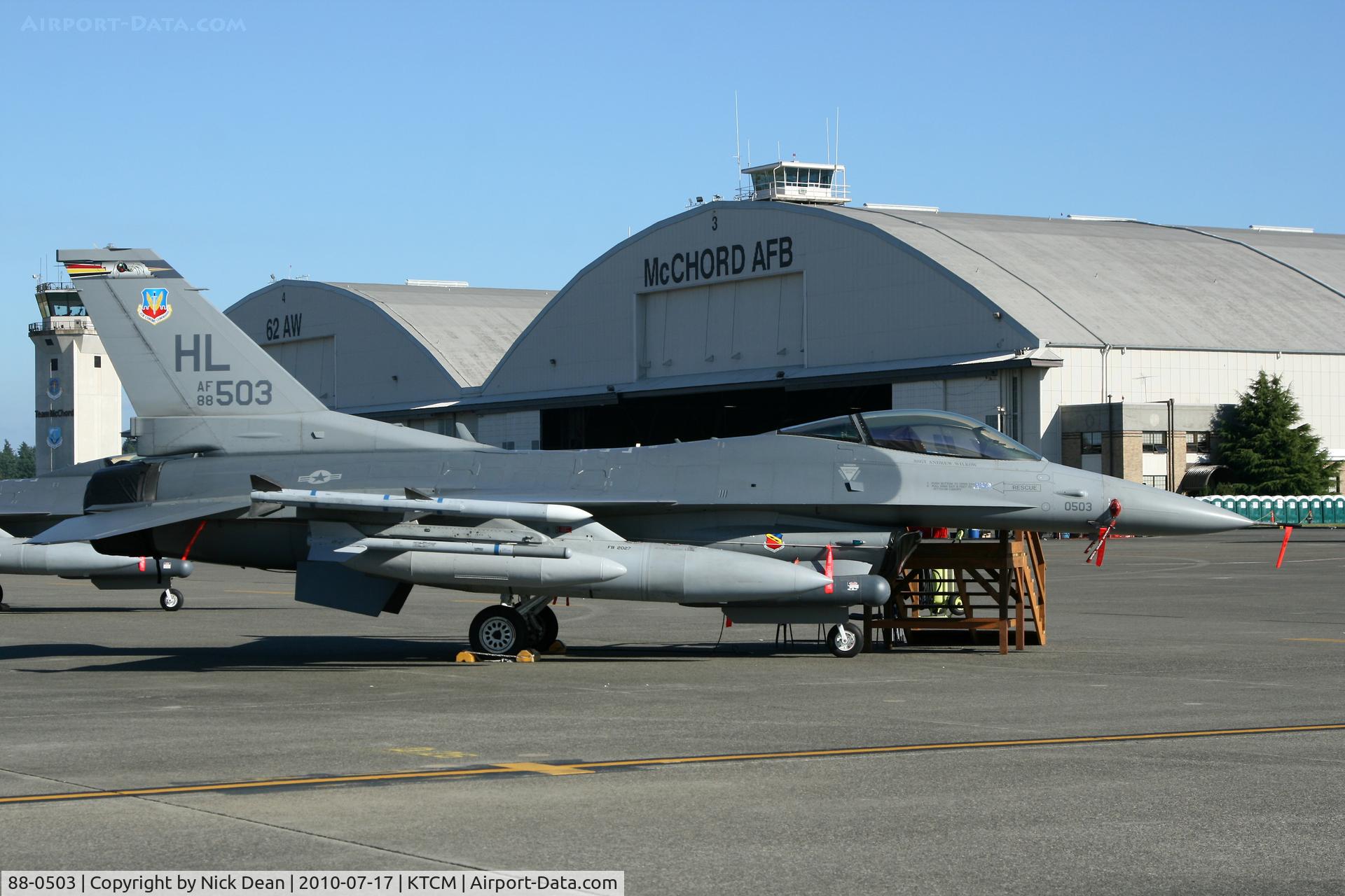 88-0503, 1988 General Dynamics F-16CG Night Falcon C/N 1C-105, KTCM