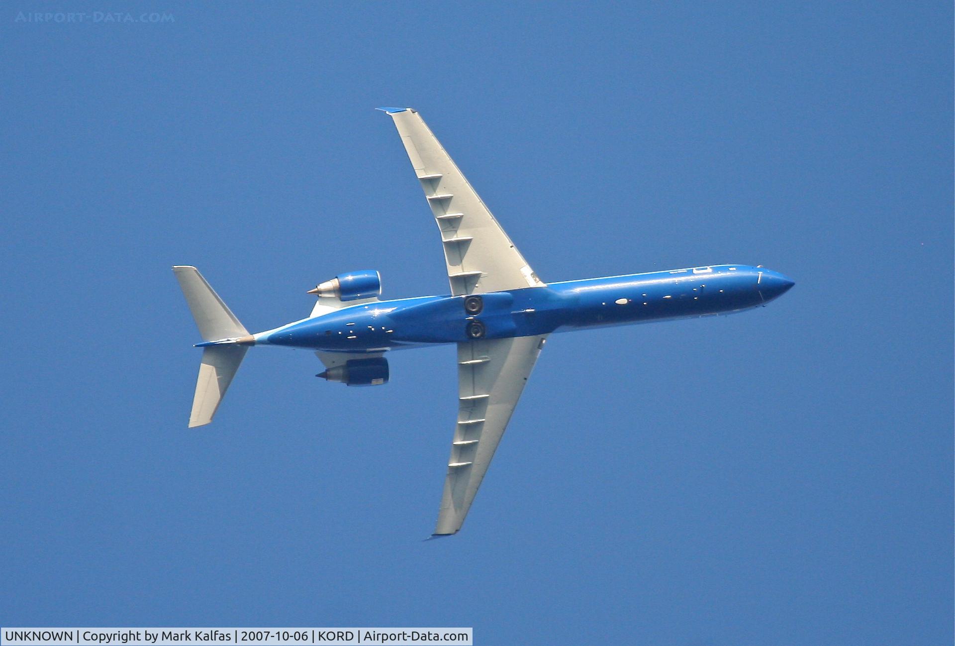 UNKNOWN, Airliners Various C/N Unknown, SkyWest Bombardier CL-600-2C10, turning inbound for 9R KORD.