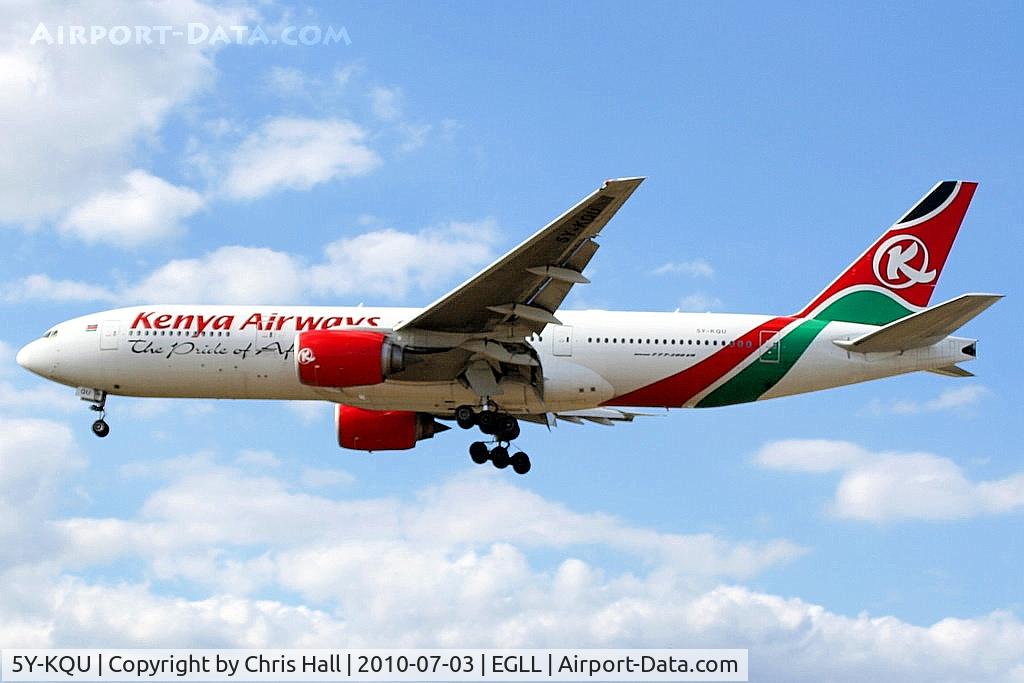 5Y-KQU, 2004 Boeing 777-2U8/ER C/N 33681, Kenya Airways