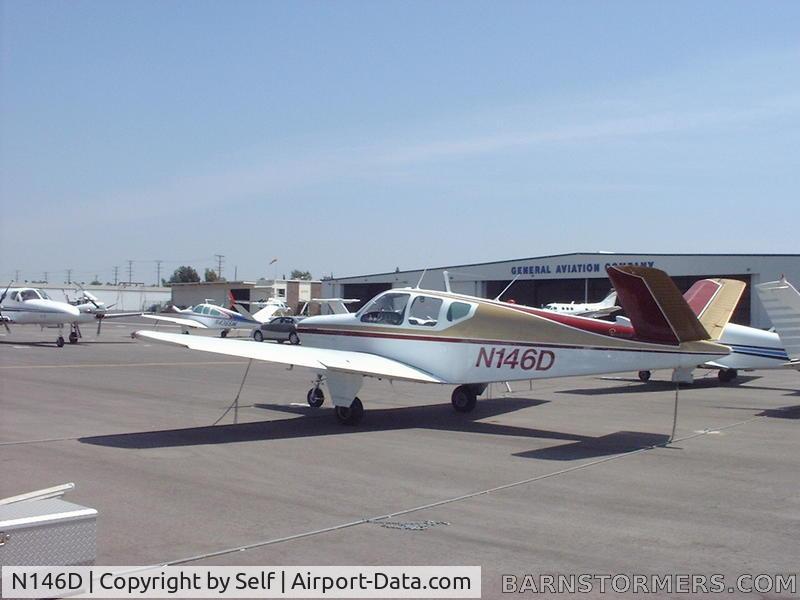 N146D, 1948 Beech A35 Bonanza C/N D-1791, Beech A35 currently owned by Steven Kay. Hangered at Chino CA.