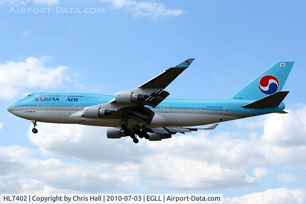 HL7402, 1998 Boeing 747-4B5 C/N 26407, Korean Air
