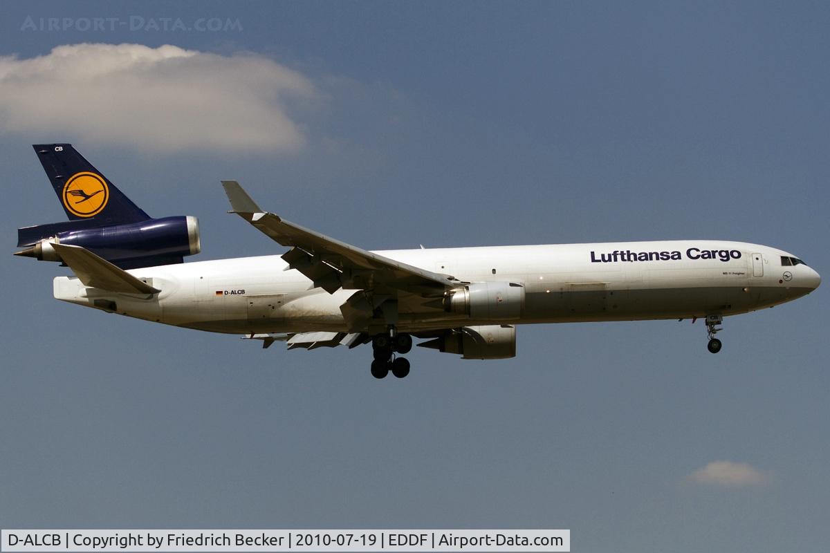 D-ALCB, 1998 McDonnell Douglas MD-11F C/N 48782, short final RW07R