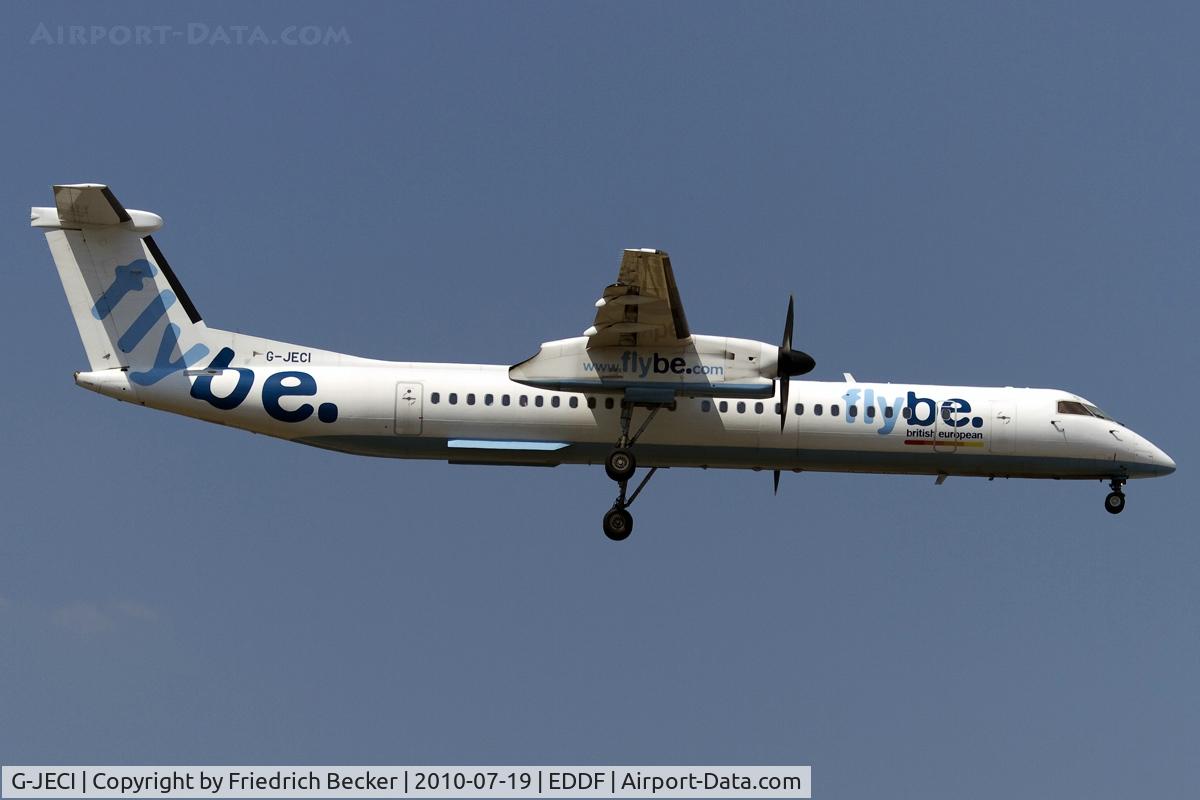 G-JECI, 2005 De Havilland Canada DHC-8-402Q Dash 8 C/N 4105, short final RW07R