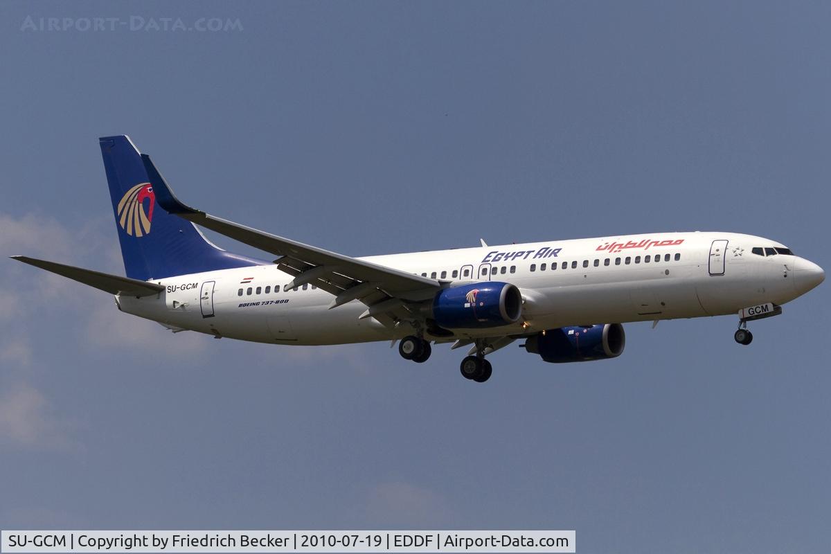 SU-GCM, 2006 Boeing 737-866 C/N 35558, short final RW18W