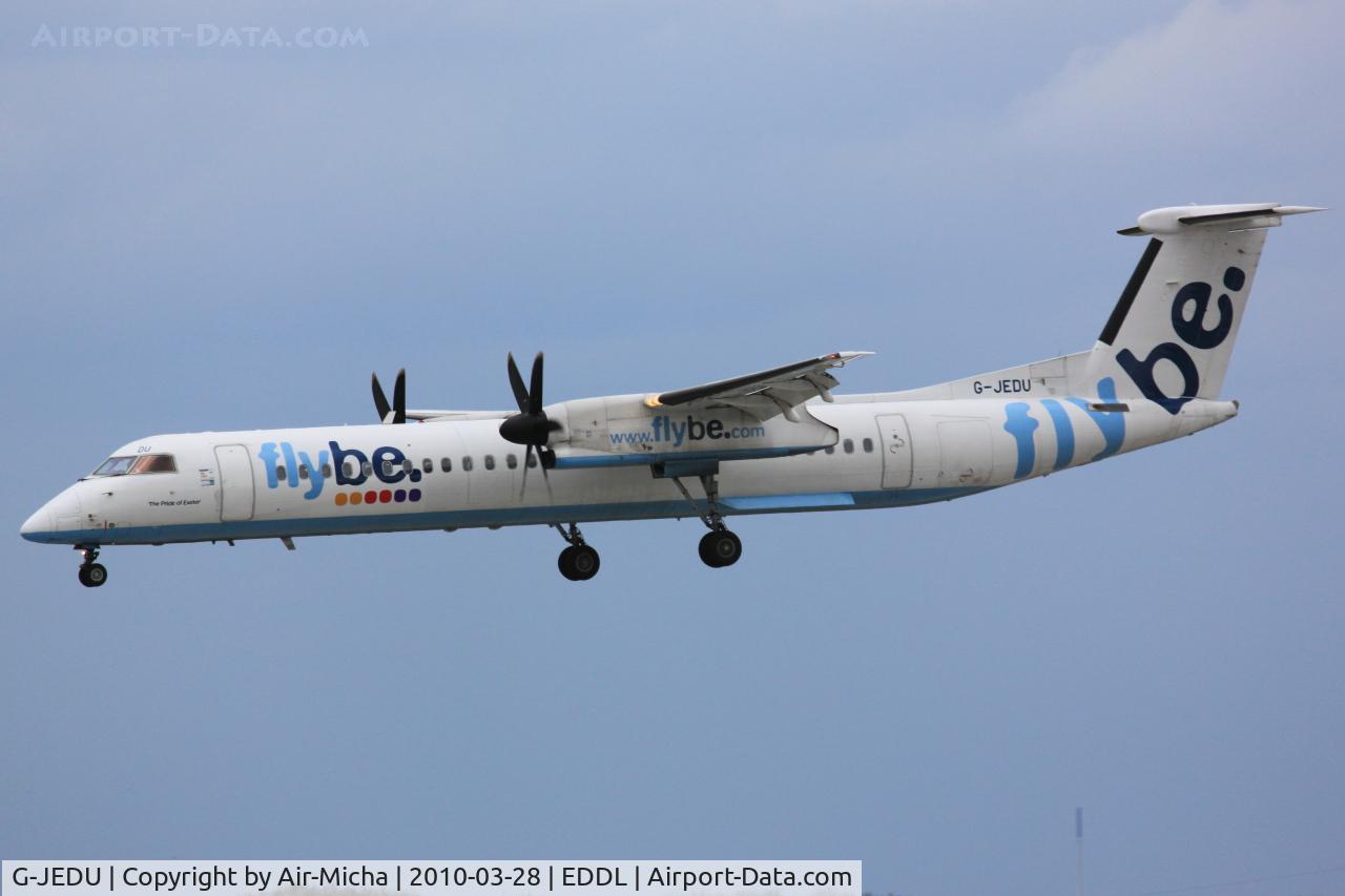 G-JEDU, 2004 De Havilland Canada DHC-8-402Q Dash 8 C/N 4089, flybe, De Havilland Canada DHC-8-402Q Dash 8, CN: 4089, Aircraft Name: The Pride of Exeter