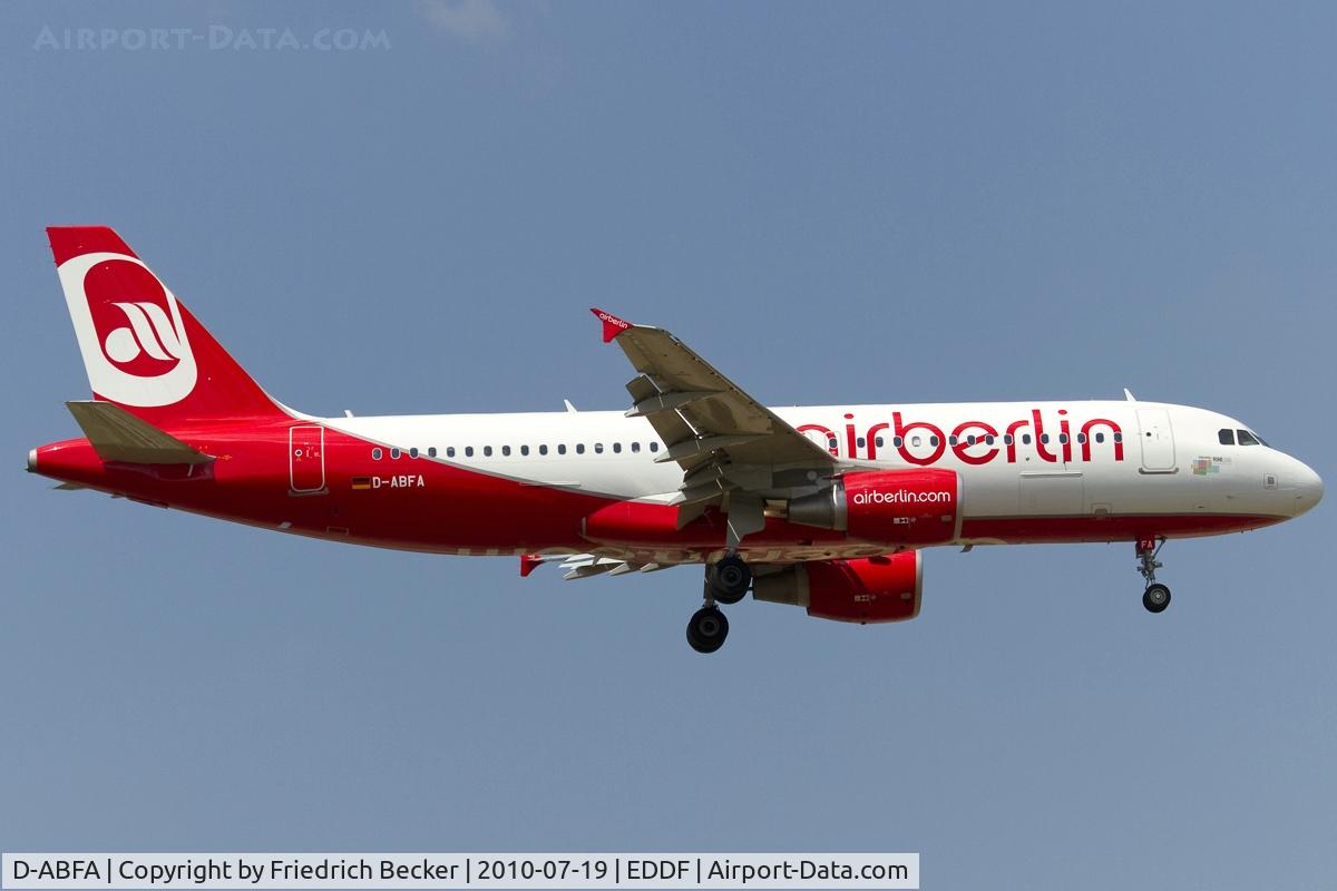 D-ABFA, 2009 Airbus A320-214 C/N 4101, short final RW07R