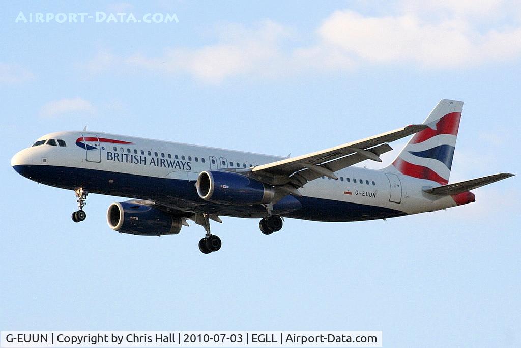 G-EUUN, 2003 Airbus A320-232 C/N 1910, British Airways