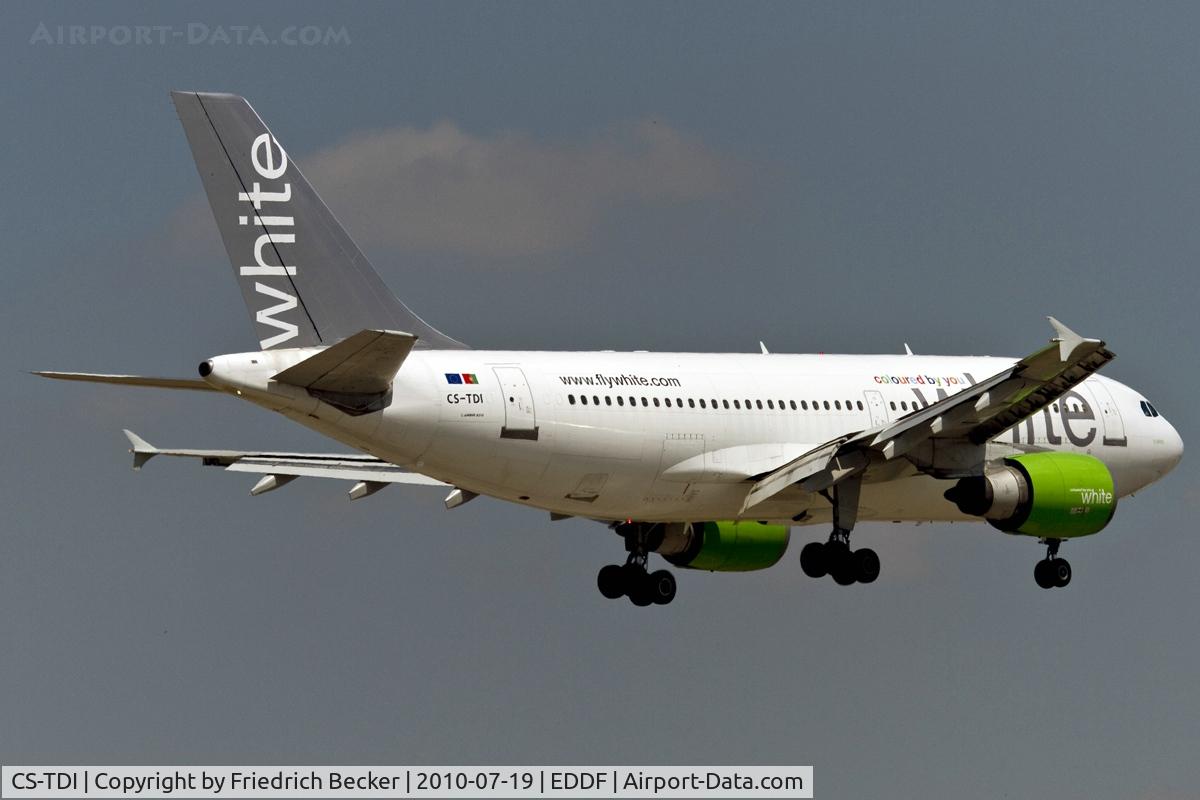 CS-TDI, 1991 Airbus A310-308 C/N 573, short final RW18W