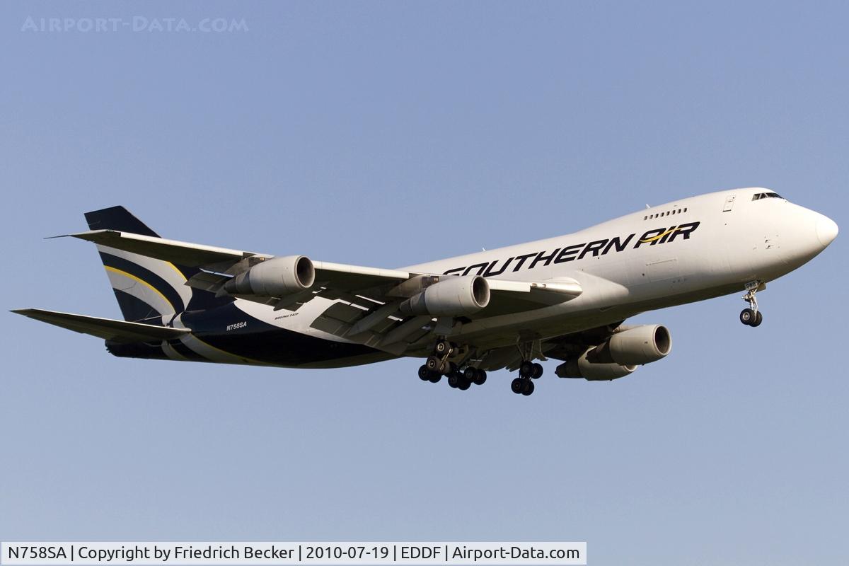 N758SA, 1984 Boeing 747-281F C/N 23138, short final RW07R