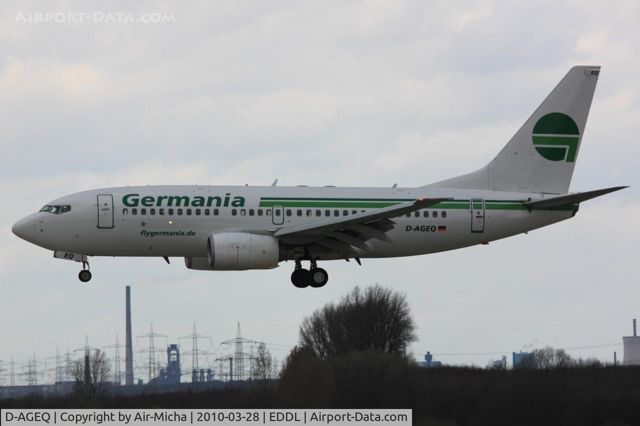 D-AGEQ, 1998 Boeing 737-75B C/N 28103, Germania, Boeing 737-75B, CN: 28103/23