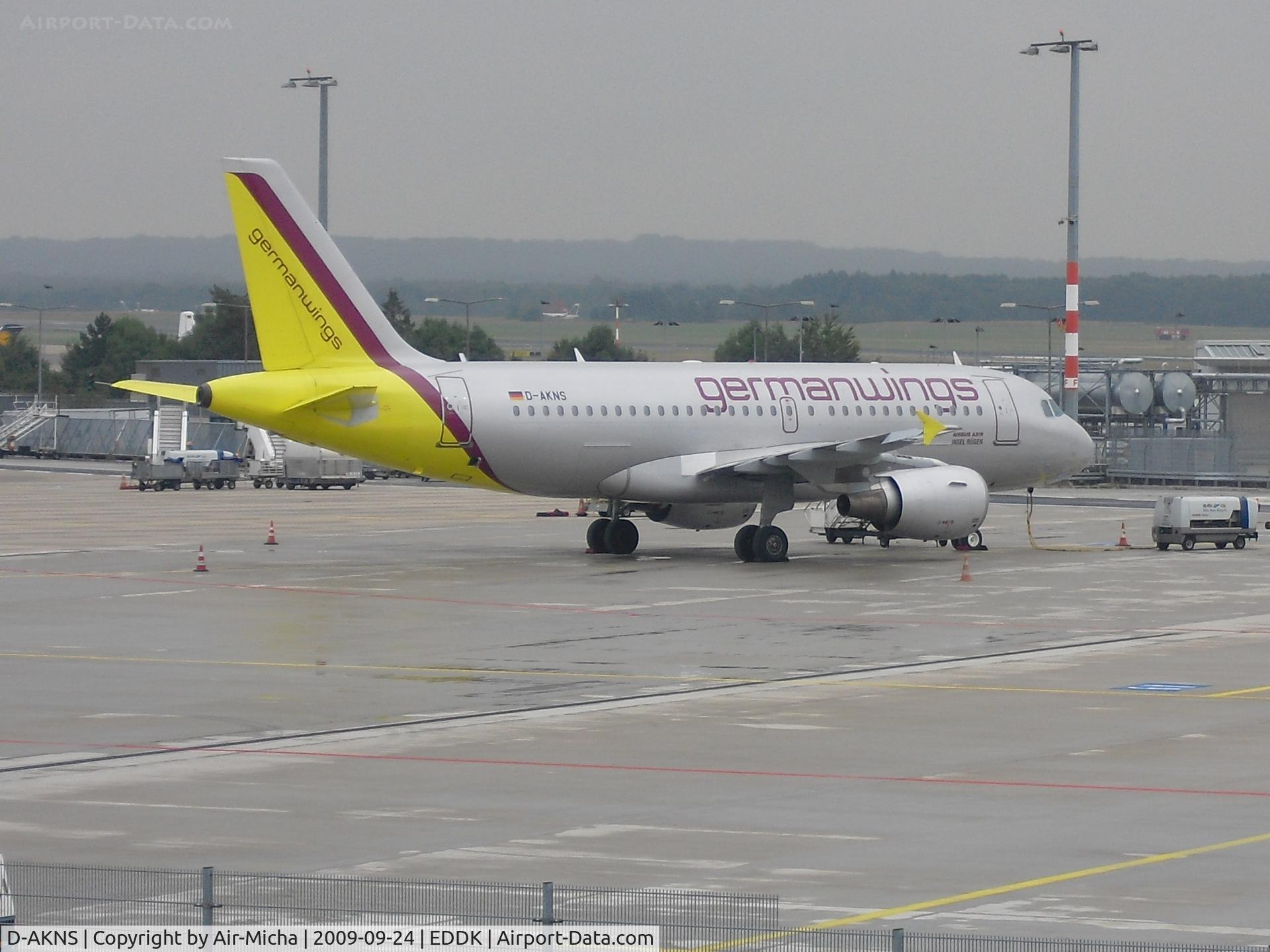 D-AKNS, 2000 Airbus A319-112 C/N 1277, Germanwings, Airbus A319-112, CN: 1277, Aircraft Name: Insel Rügen