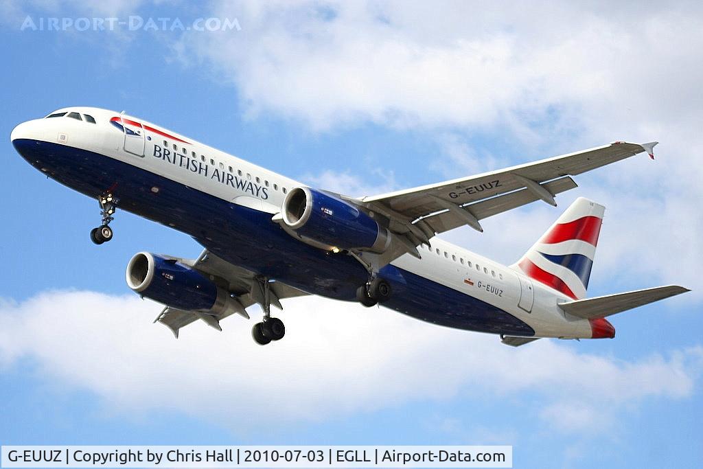 G-EUUZ, 2008 Airbus A320-232 C/N 3649, British Airways