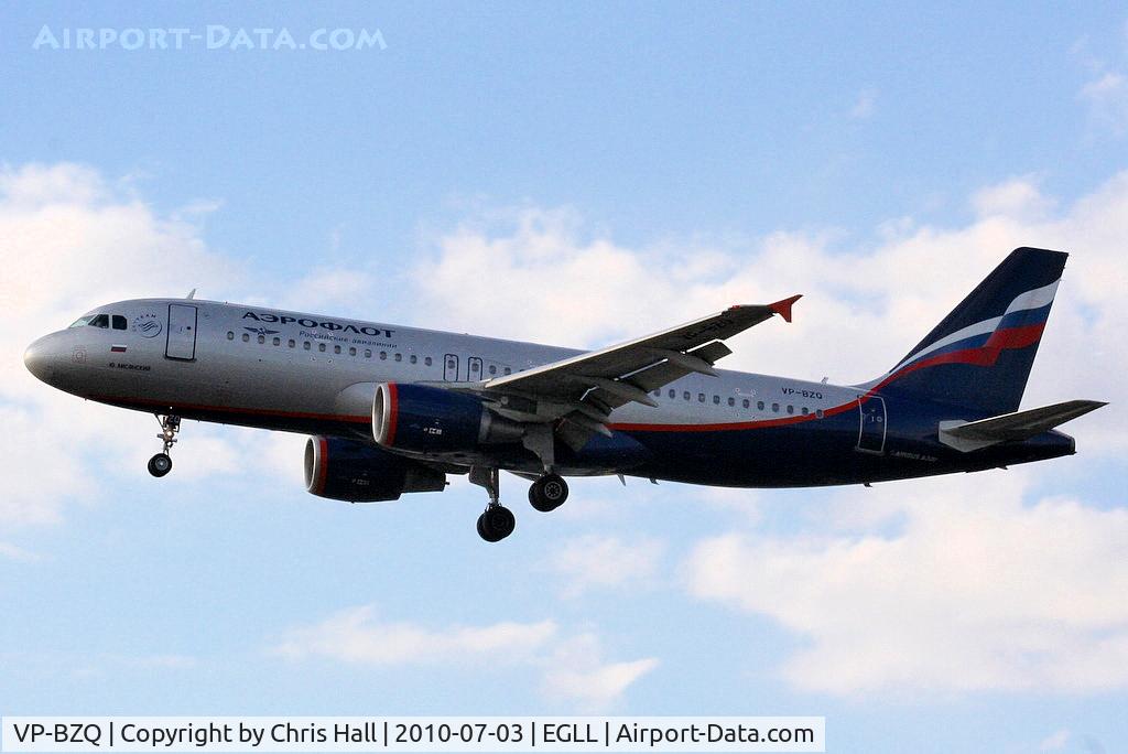 VP-BZQ, 2008 Airbus A320-214 C/N 3627, Aeroflot