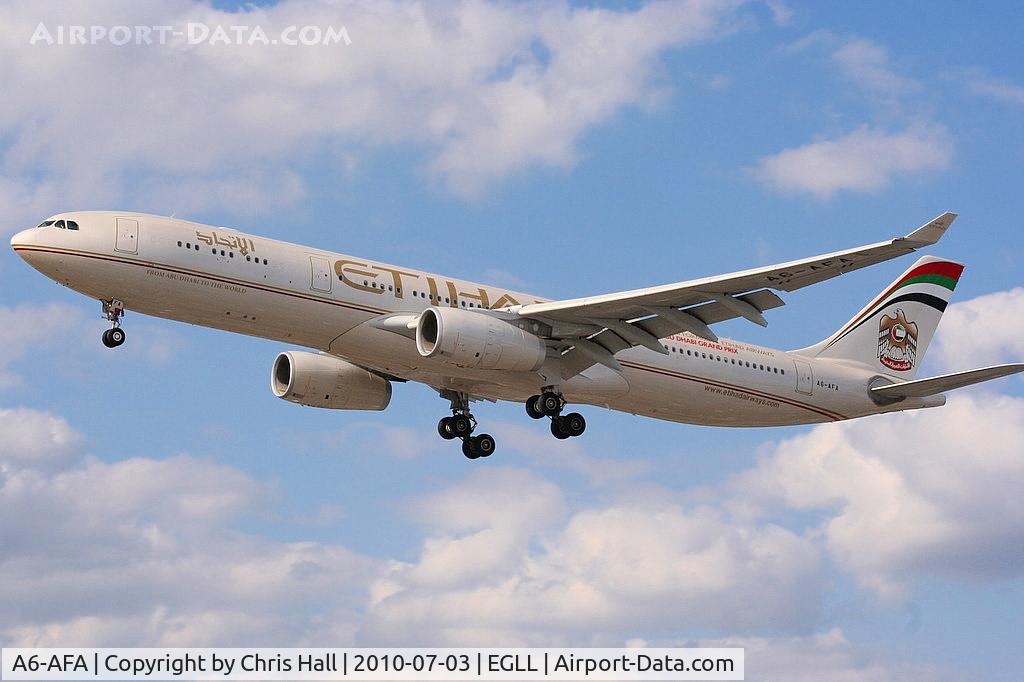 A6-AFA, 2009 Airbus A330-343X C/N 1071, Etihad Airways
