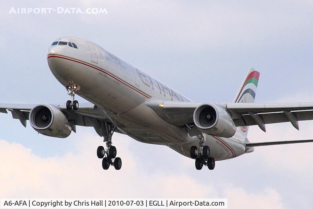 A6-AFA, 2009 Airbus A330-343X C/N 1071, Etihad Airways