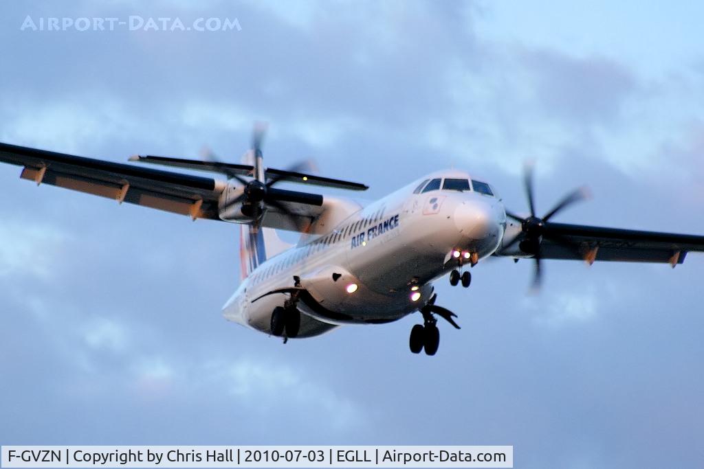 F-GVZN, 1998 ATR 72-212A C/N 563, Airlinair operating for Air France