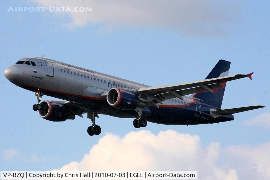 VP-BZQ, 2008 Airbus A320-214 C/N 3627, Aeroflot