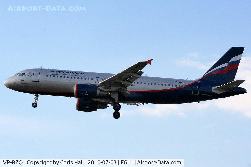 VP-BZQ, 2008 Airbus A320-214 C/N 3627, Aeroflot