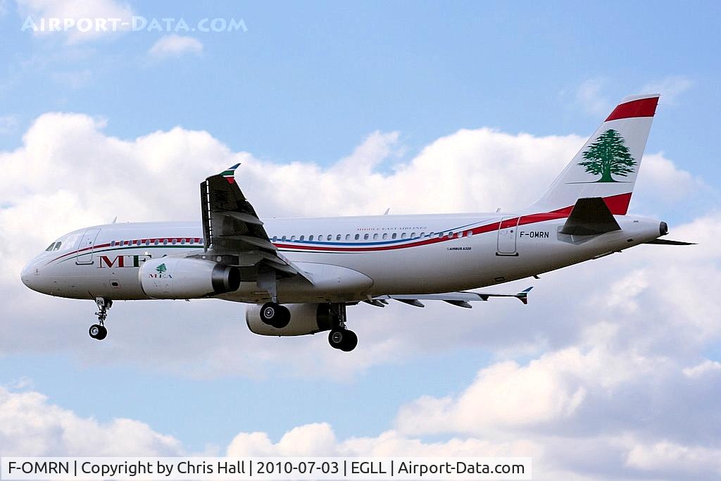 F-OMRN, 2010 Airbus A320-232 C/N 4339, Middle East Airlines Airbus A320-232