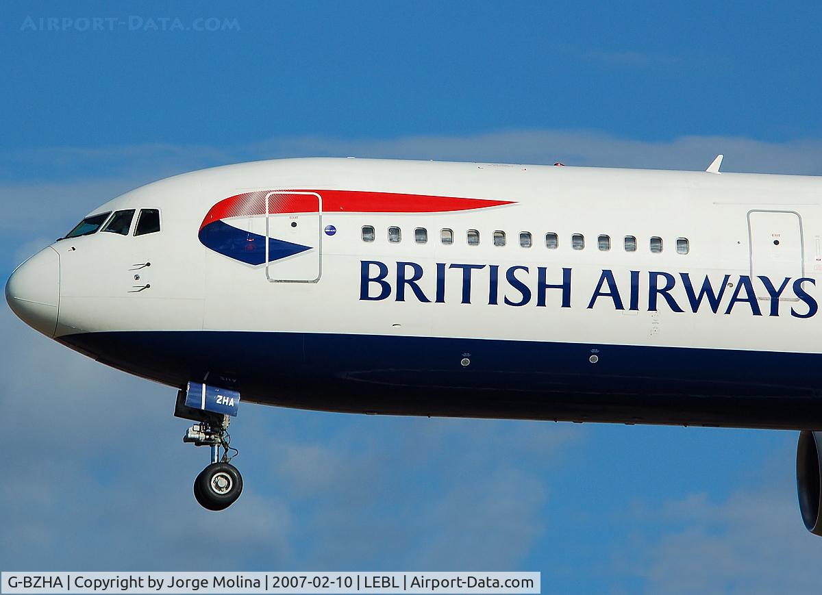 G-BZHA, 1998 Boeing 767-336 C/N 29230, Close up.