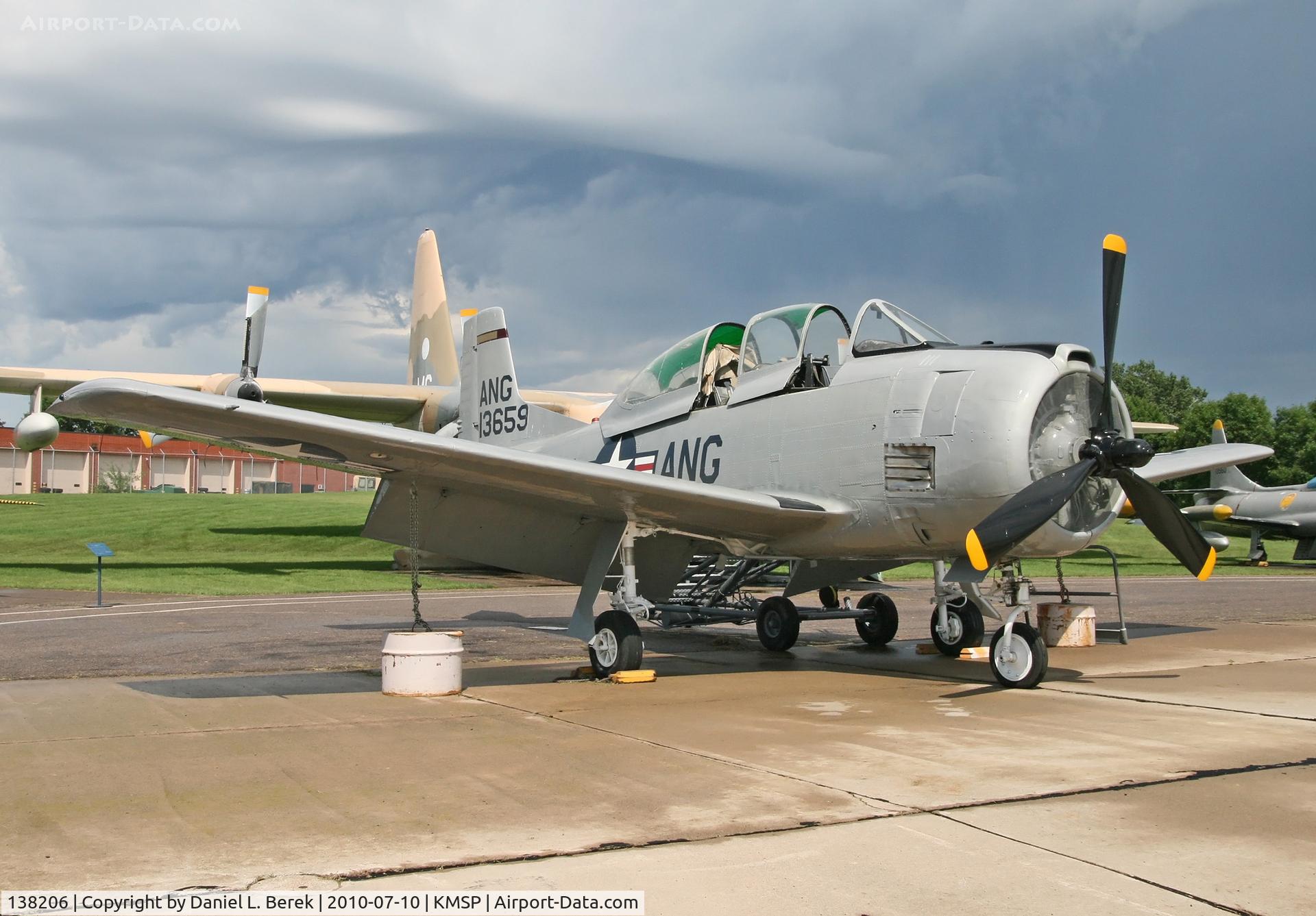 138206, North American T-28B Trojan C/N 200-277, This trainer is the newest addition to the fine Minnesota Air Guard Museum collection.