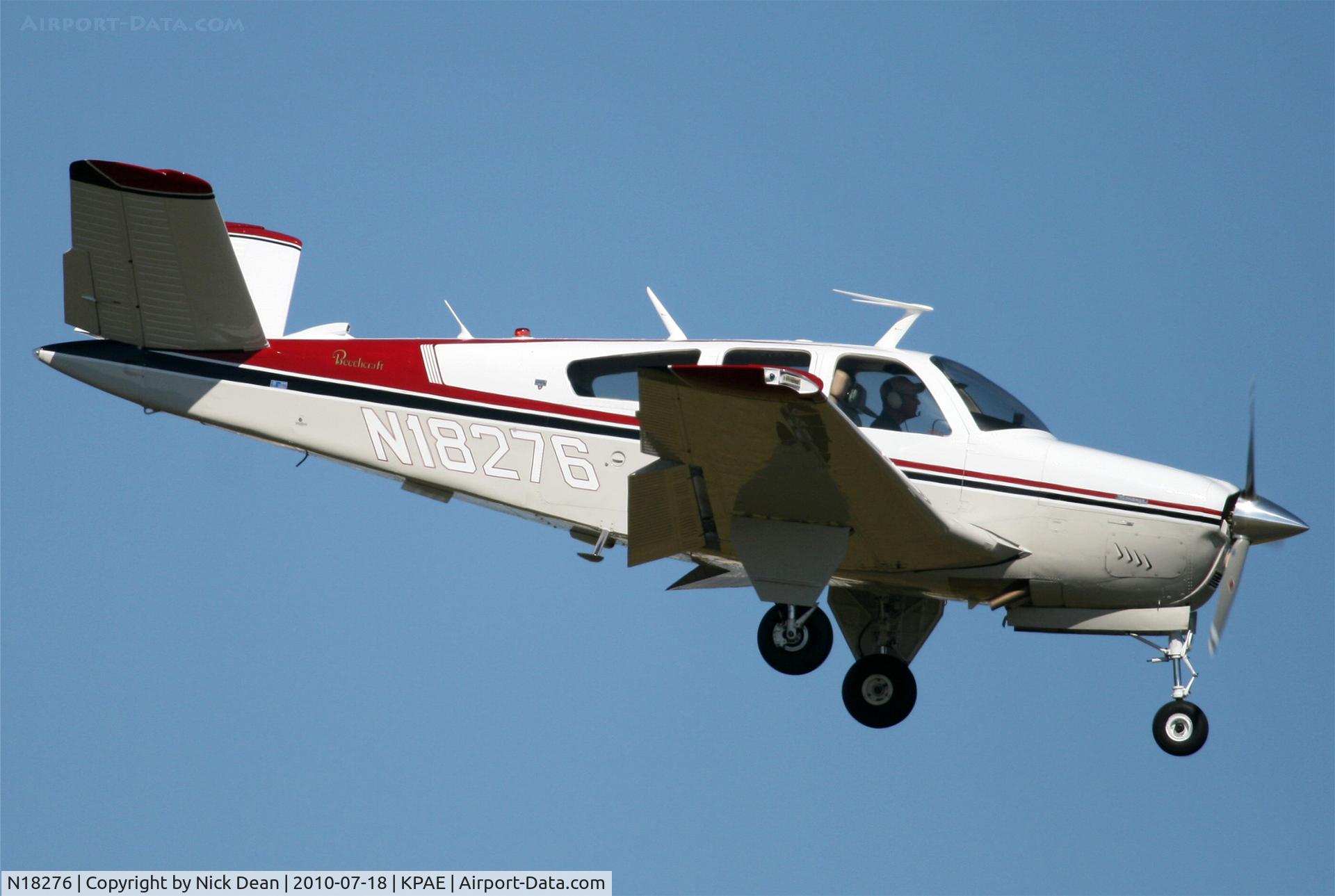 N18276, 1977 Beech V35B Bonanza C/N D-10031, KPAE