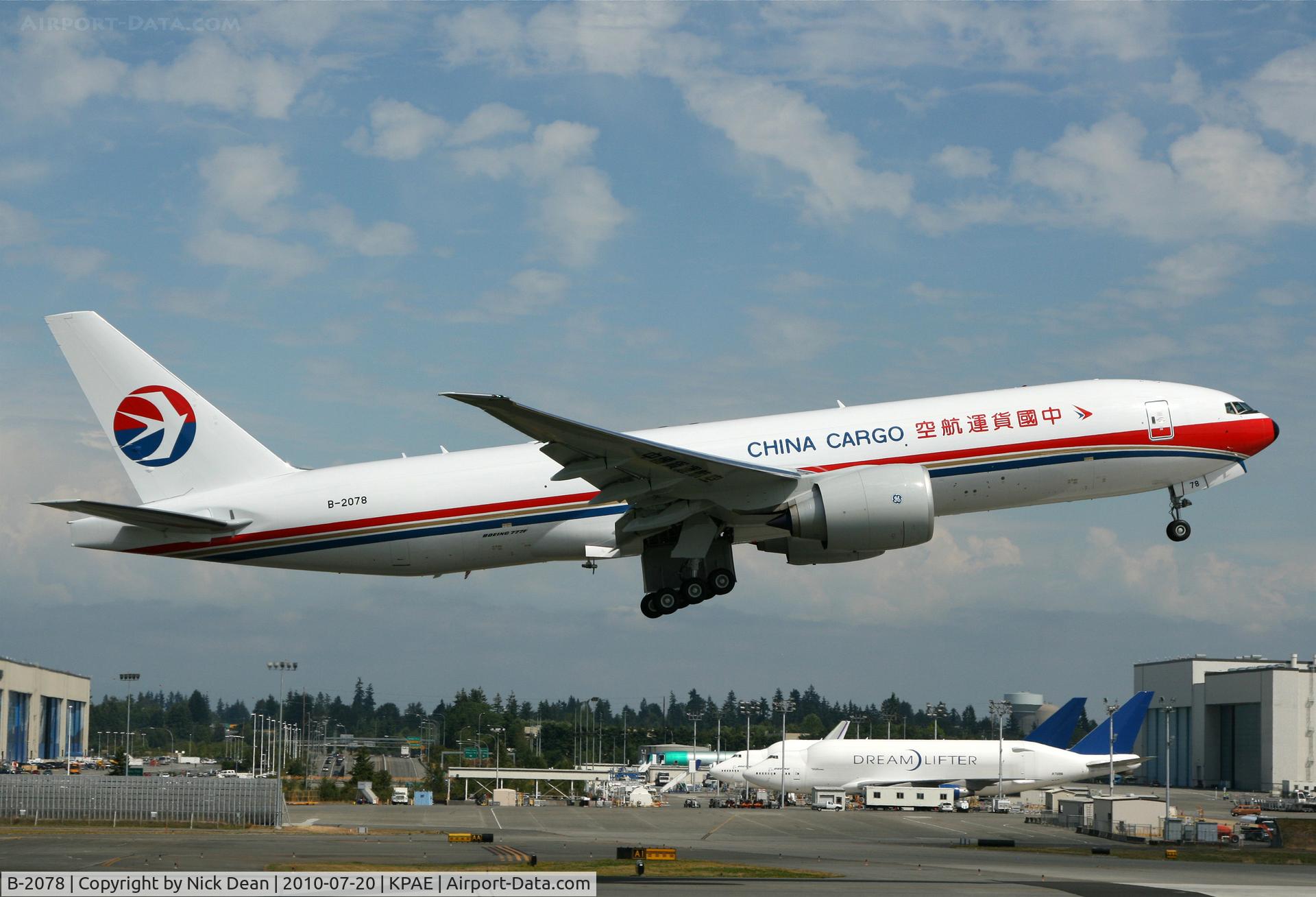 B-2078, 2010 Boeing 777-F6N C/N 37714, KPAE Boeing 098 on the 16R ILS missed approach