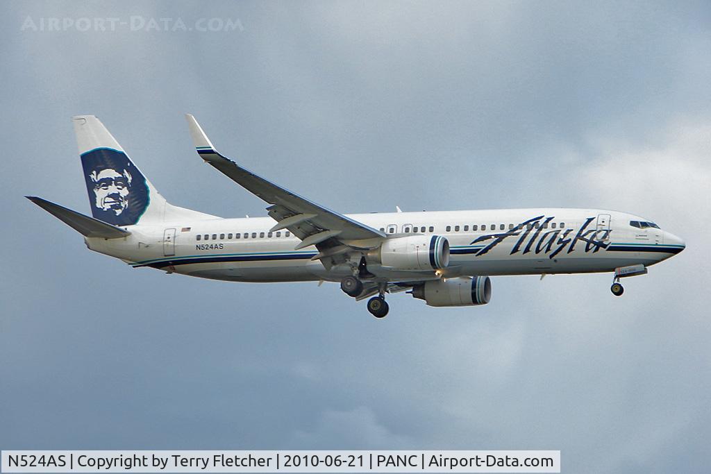 N524AS, 2009 Boeing 737-890 C/N 35195, Alaska Airlines Boeing 737-890, c/n: 35195 at Anchorage