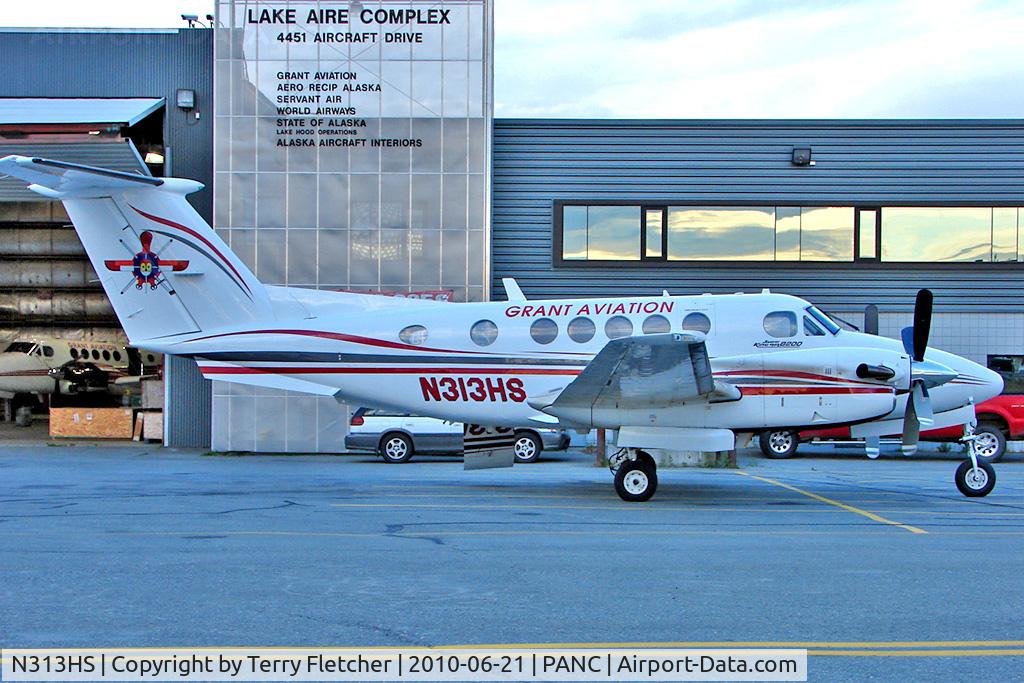 N313HS, 1988 Beech B200 King Air C/N BB-1300, 1988 Beech B200, c/n: BB-1300 of Grant Aviation at ANC