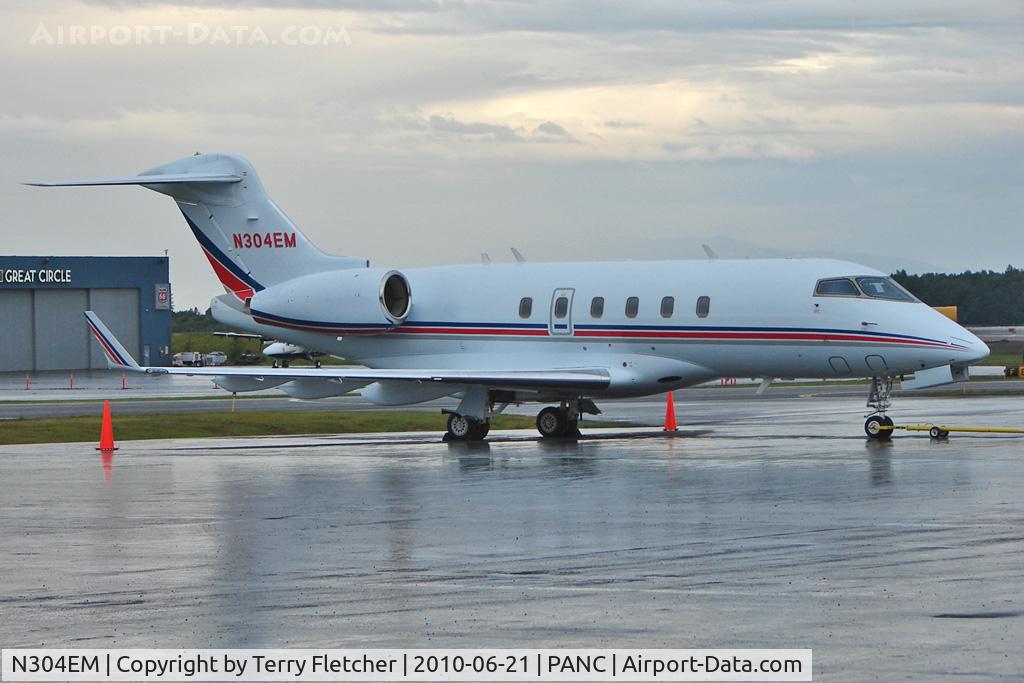 N304EM, 2005 Bombardier Challenger 300 (BD-100-1A10) C/N 20077, Early morning shot of 2005 Bombardier BD-100-1A10, c/n: 20077 at Anchorage