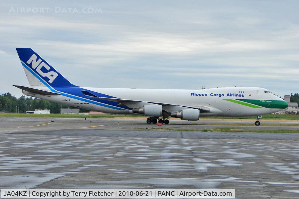 JA04KZ, 2006 Boeing 747-481F(SCD) C/N 34283, All Nippon Cargo Boeing Aircraft Co B747-481F(SCD), c/n: 34283 at Anchorage