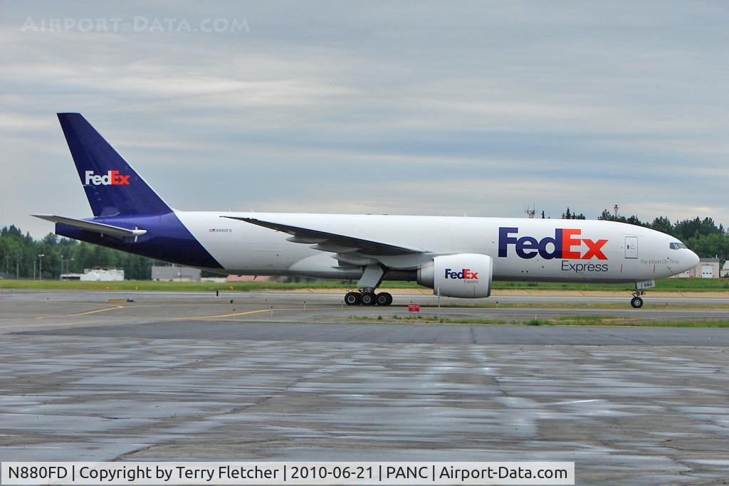 N880FD, 2008 Boeing 777-F28 C/N 32967, My first sighting of a FedEx Boeing 777F28,   -  c/n: 32967 - at Anchorage