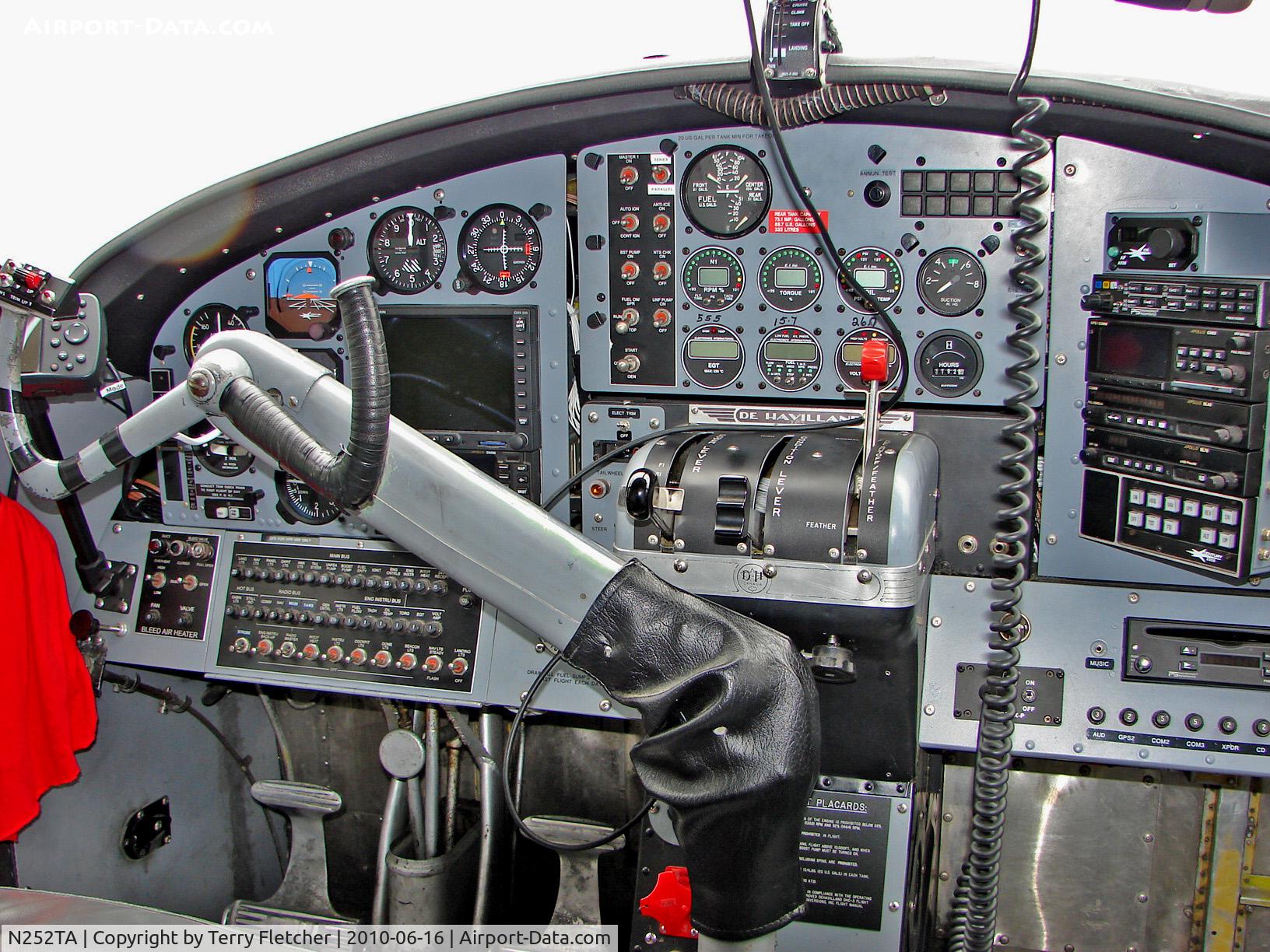 N252TA, 1958 De Havilland Canada DHC-3 Otter C/N 252, Flightdeck of DHC-3 Otter 1958 Dehavilland DHC-3, c/n: 252