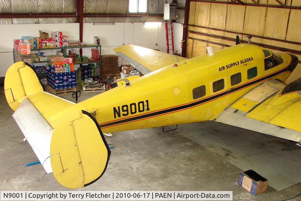 N9001, 1959 Beech E18S-9700 C/N BA-460, 1959 Beech E18S-9700, c/n: BA-460 at Kenai Municipal