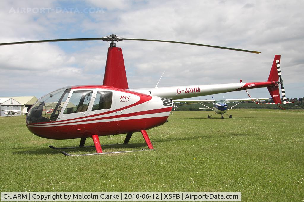 G-JARM, 2006 Robinson R44 Raven I C/N 1620, Robinson R44 Raven at Fishburn Airfield in June 2010.