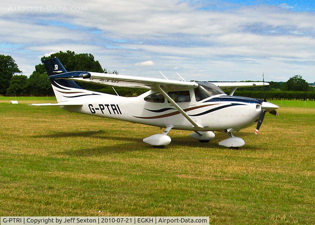 G-PTRI, 2008 Cessna 182T Skylane C/N 18282059, Arriving at Headcorn