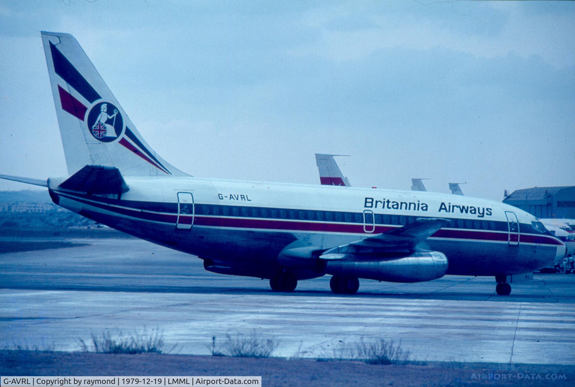 G-AVRL, 1968 Boeing 737-204 C/N 19709, B737 G-AVRL of Britannia Airways, a very common site those days....