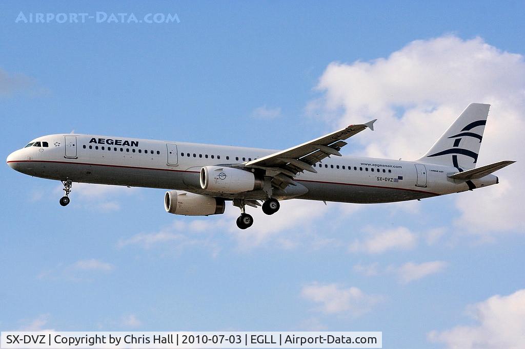SX-DVZ, 2009 Airbus A321-231 C/N 3820, Aegean Airlines