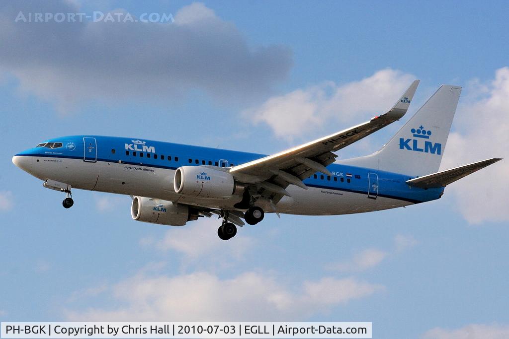PH-BGK, 2010 Boeing 737-7K2 C/N 38054, KLM Royal Dutch Airlines