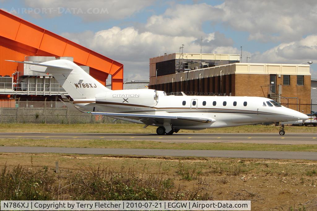 N786XJ, 2008 Cessna 750 Citation X C/N 750-0286, 2008 Cessna 750, c/n: 750-0286 at Luton