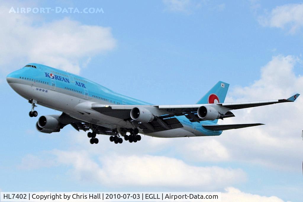 HL7402, 1998 Boeing 747-4B5 C/N 26407, Korean Air